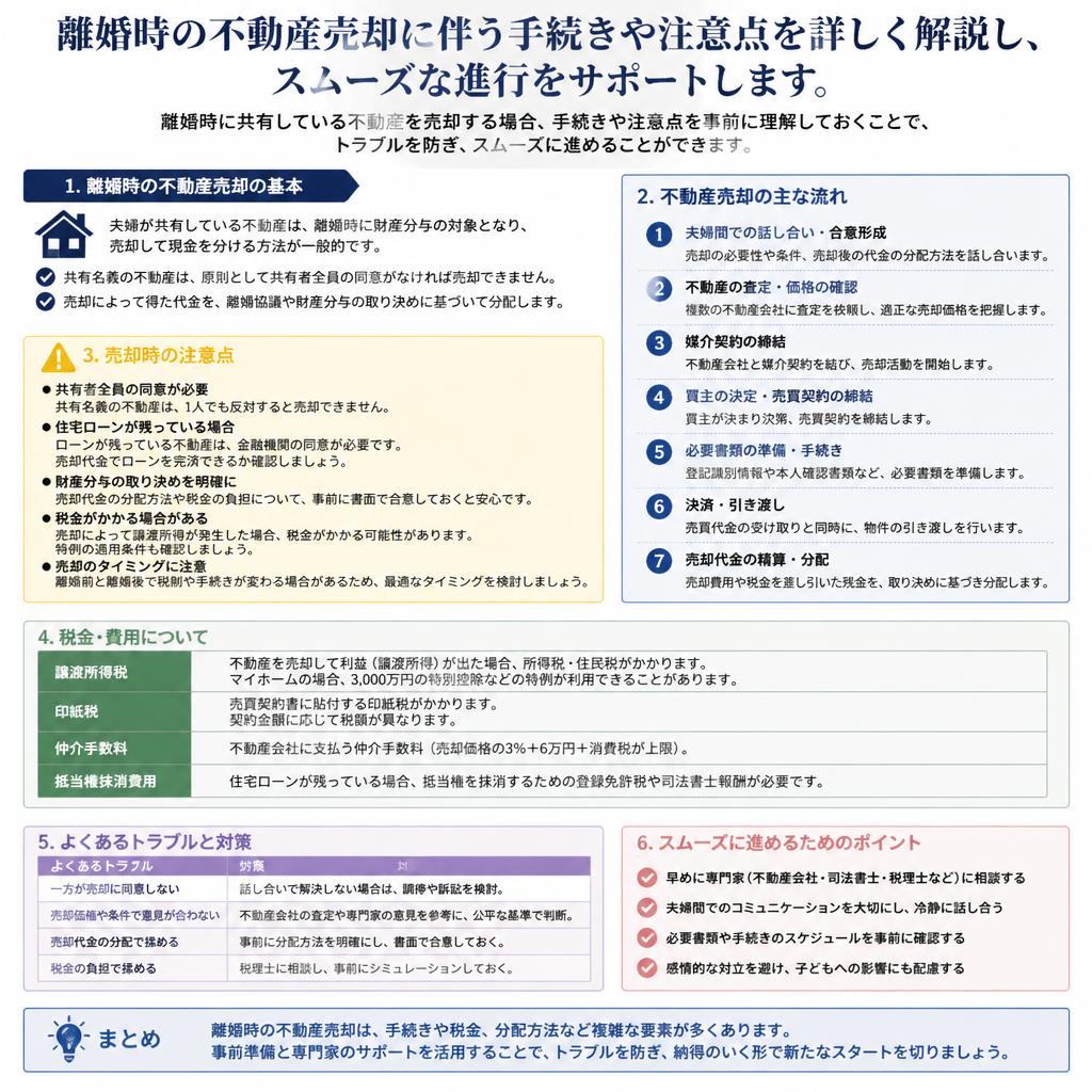 2. 離婚による不動産売却の流れ