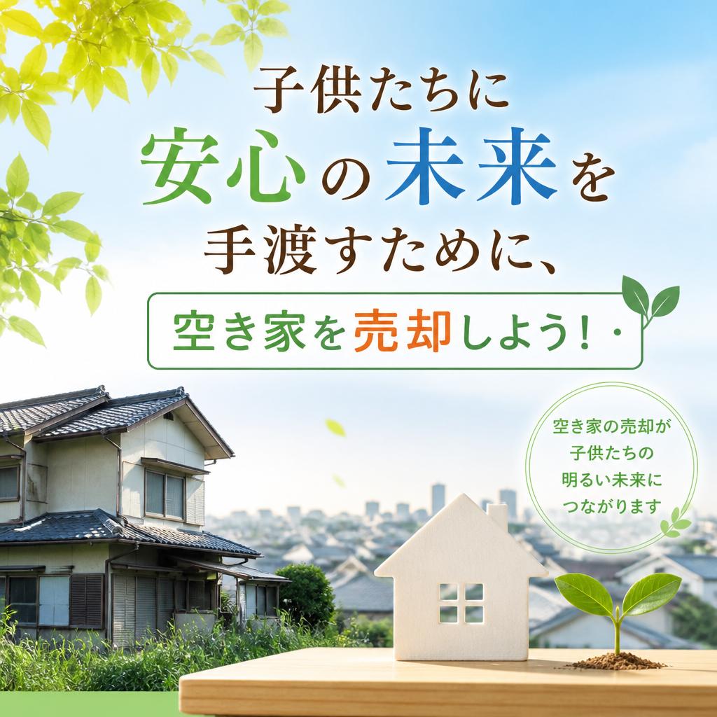 子供たちに安心の未来を手渡すために、空き家を売却しよう！