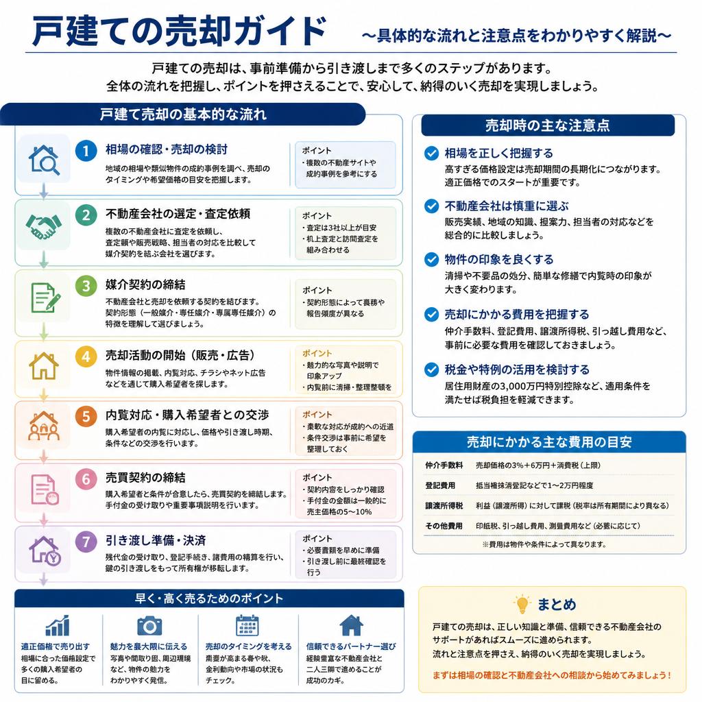 4. 戸建て売却の流れとポイント