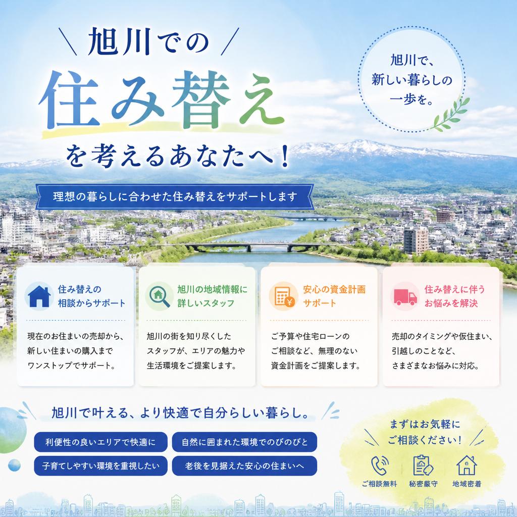 旭川で住み替え！「売り先行」と「買い先行」どちらが正解か徹底比較。IEKURAS