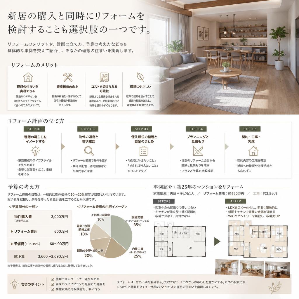リフォームで新しい住まいをカスタマイズ