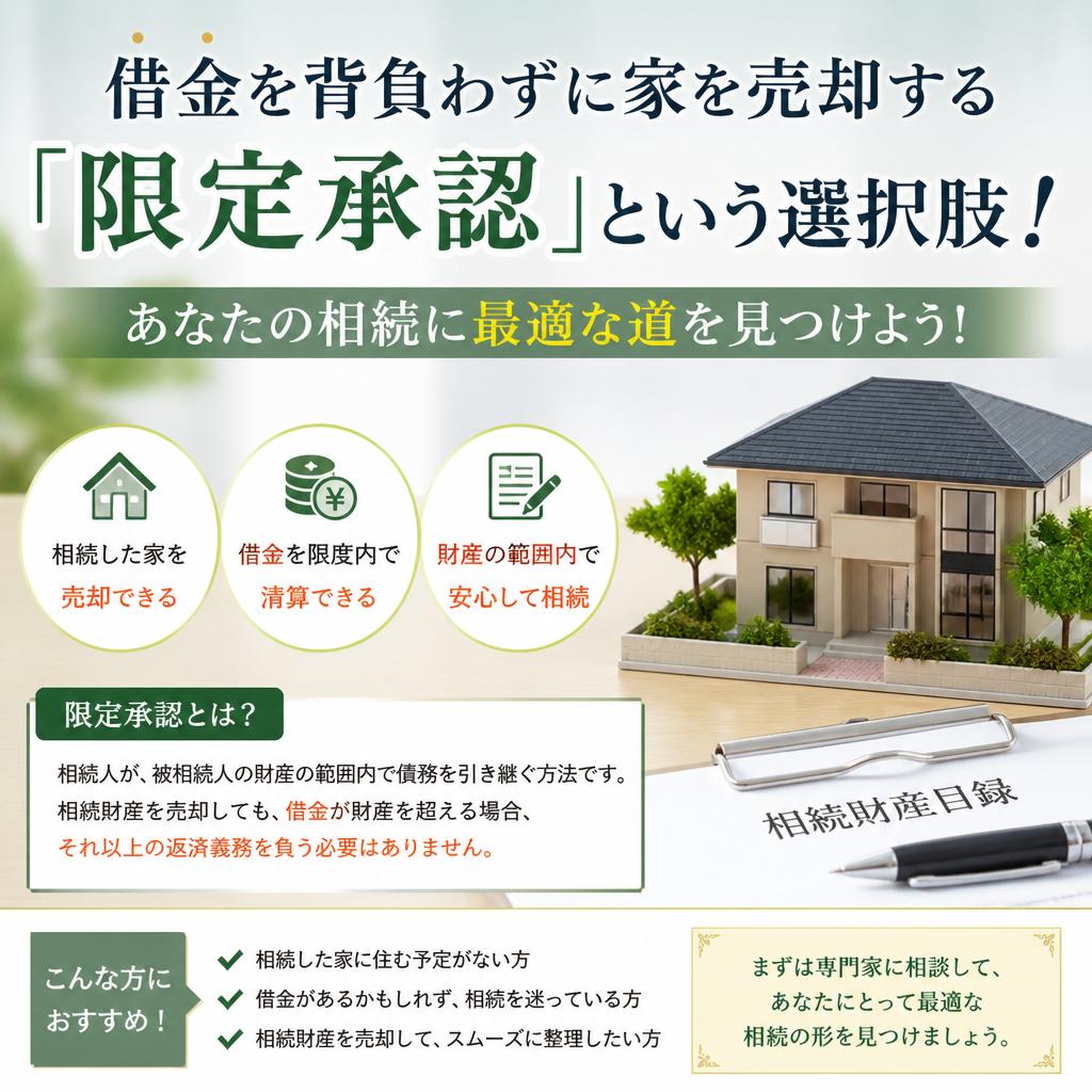 借金を背負わずに家を売却する「限定承認」という選択肢！あなたの相続に最適な道を見つけよう！