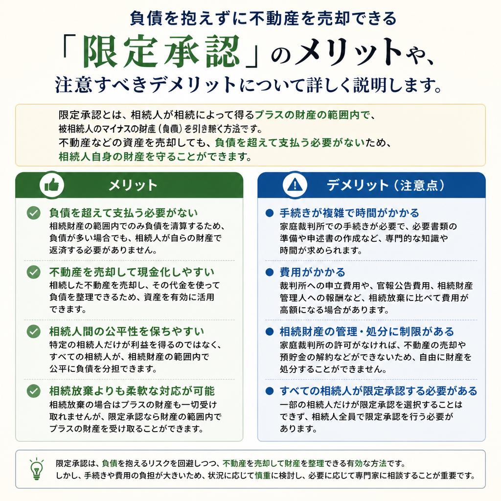 2. 限定承認のメリットとデメリット
