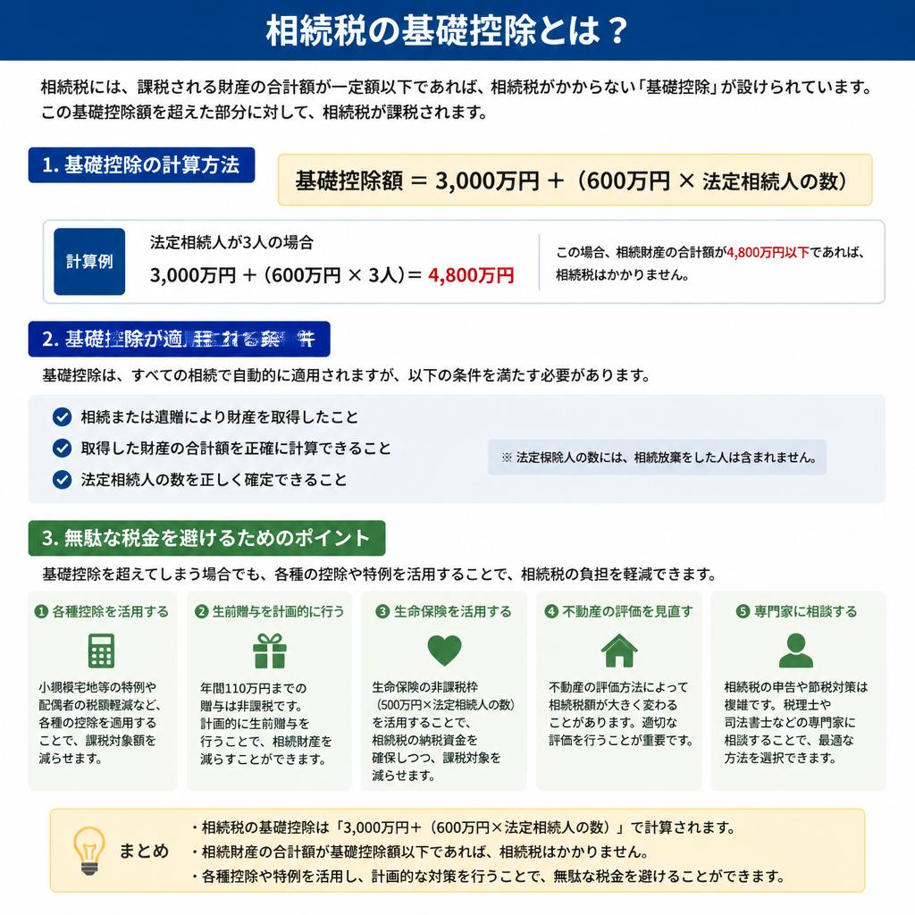 相続税の基礎控除について