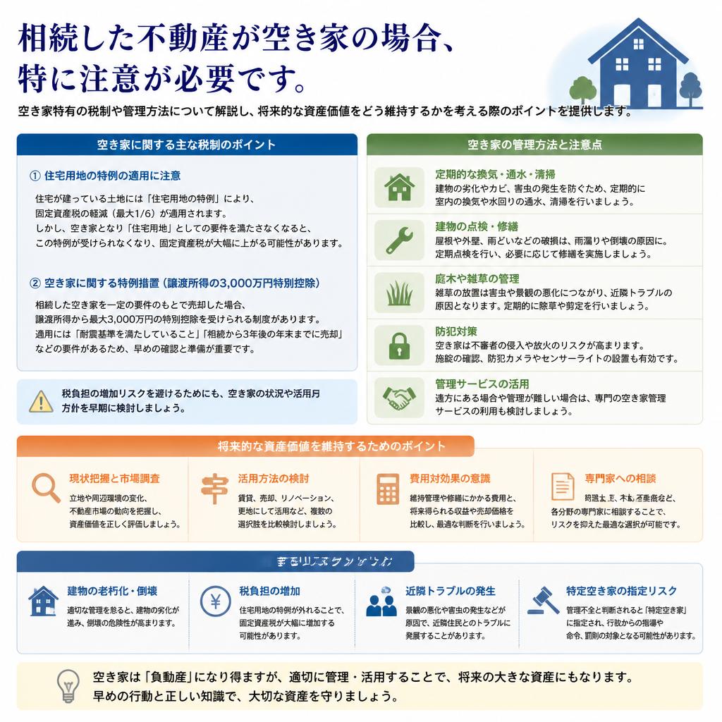 空き家に関する注意点