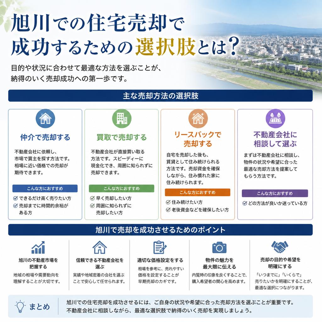 旭川で売却するにはどの契約形態を選ぶべき？媒介契約の種類と違いとは。