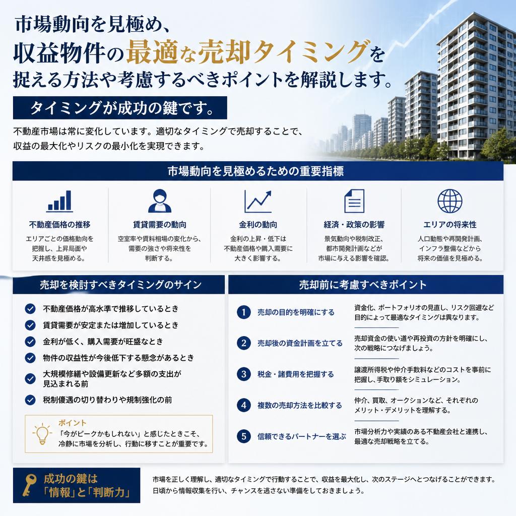 有利な売却タイミングの見極め
