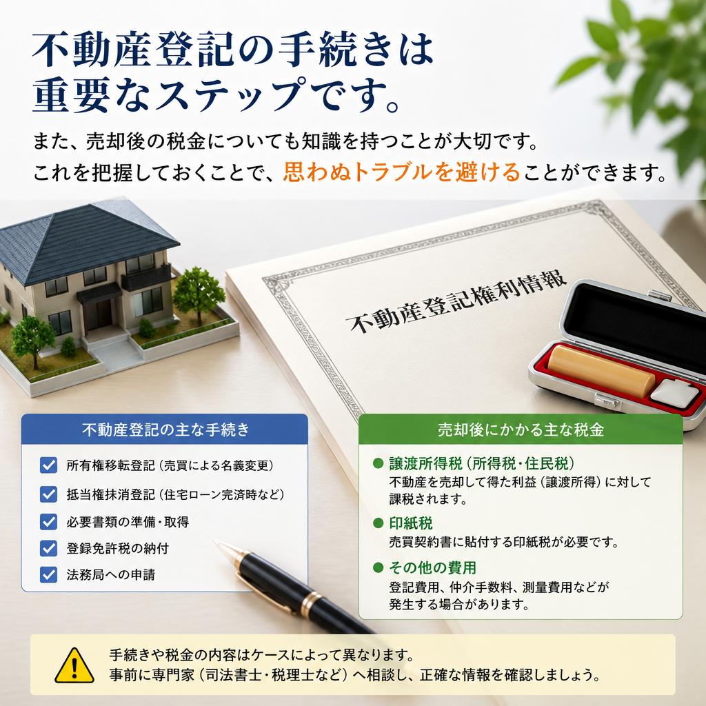 4. 不動産登記と売却後の税金