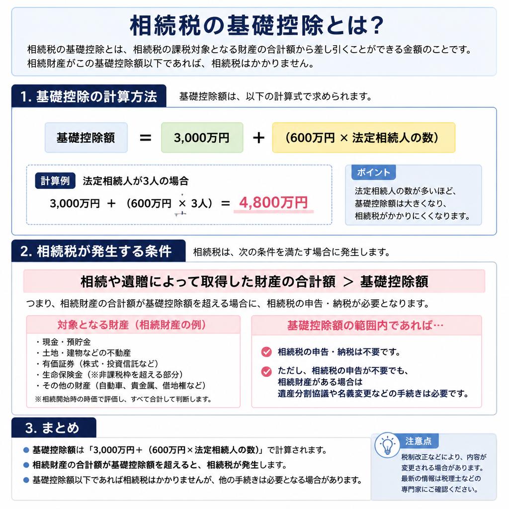 2. 相続税の基礎控除って何？