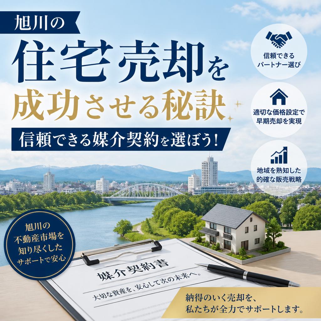 旭川の住宅売却を成功させる秘訣、信頼できる媒介契約を選ぼう！