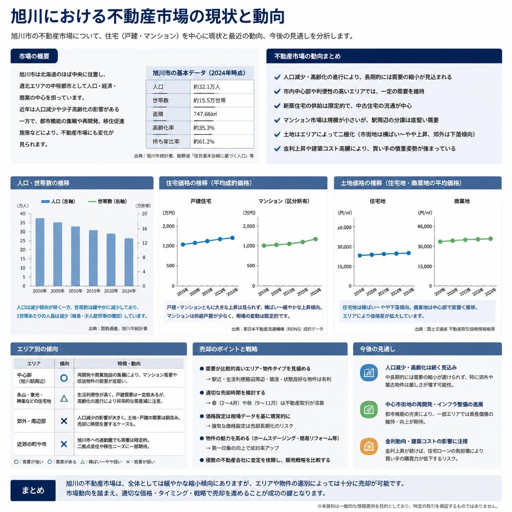 旭川の不動産市場動向