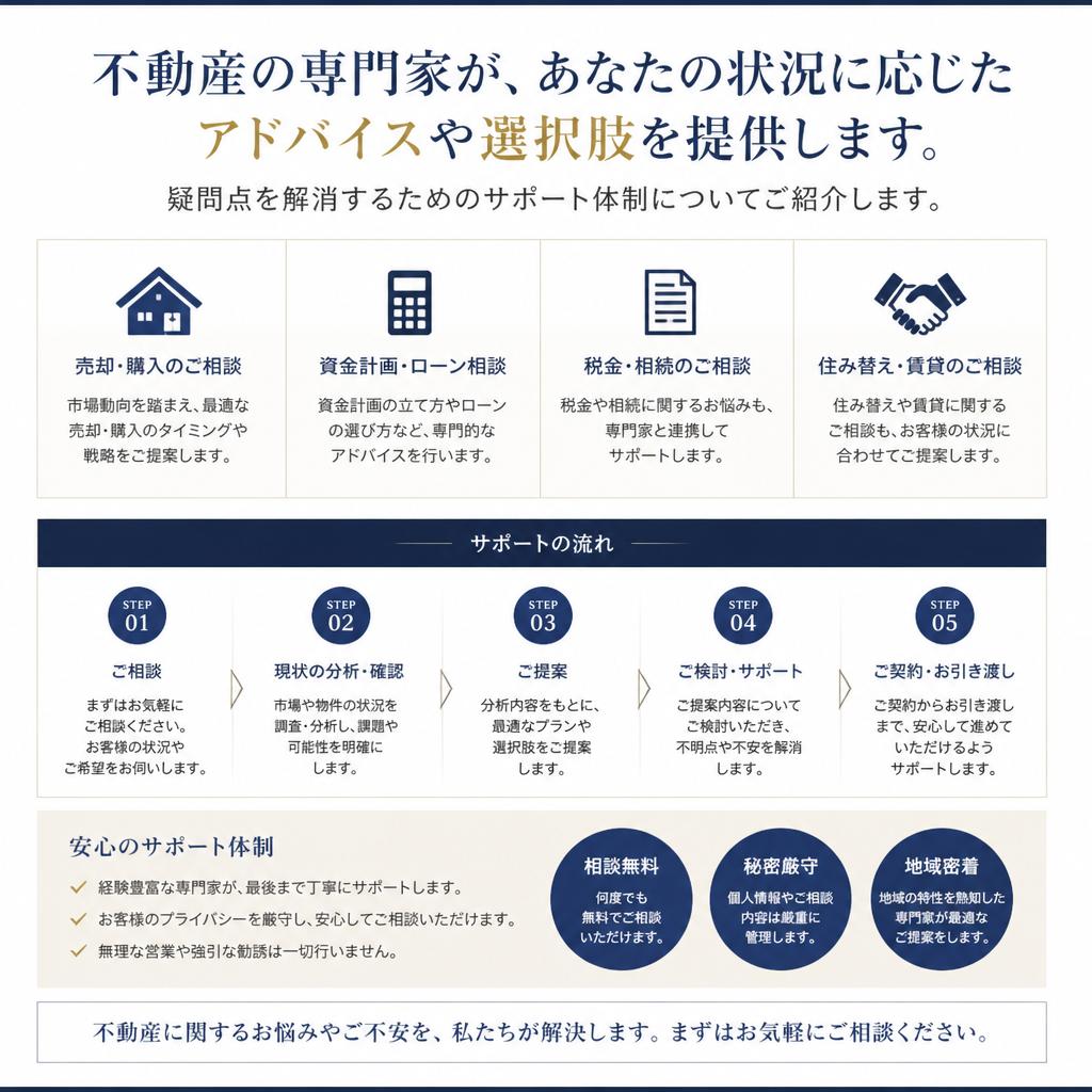専門家によるサポート