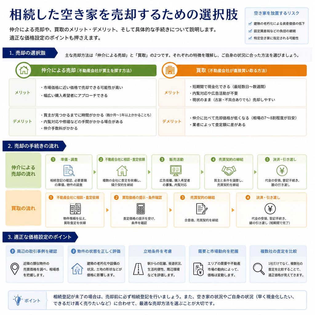 空き家の売却方法