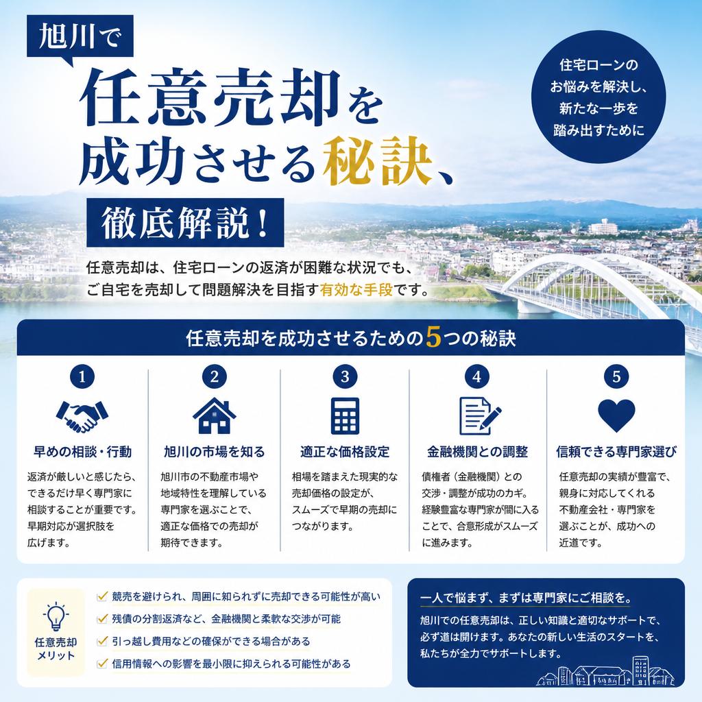 旭川で任意売却を成功させる秘訣、徹底解説！
