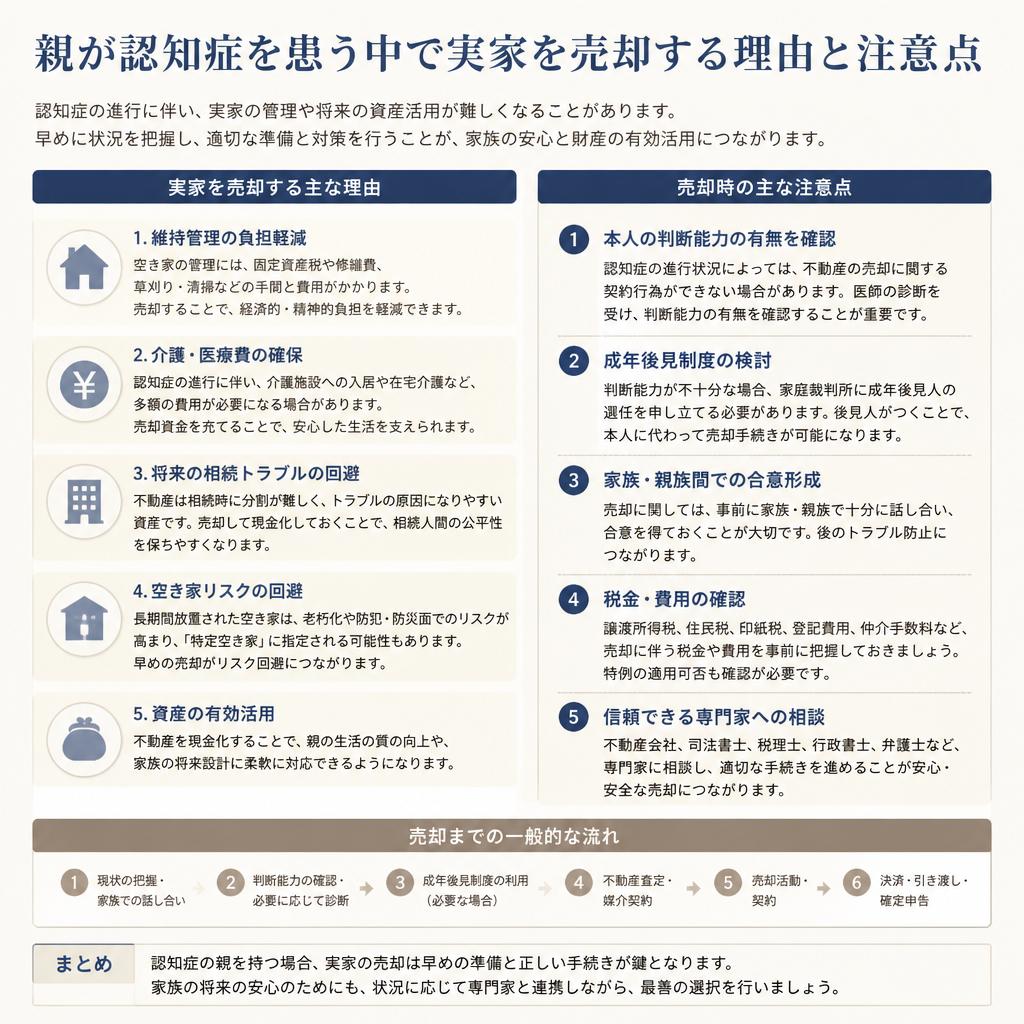 実家売却の理由とポイント