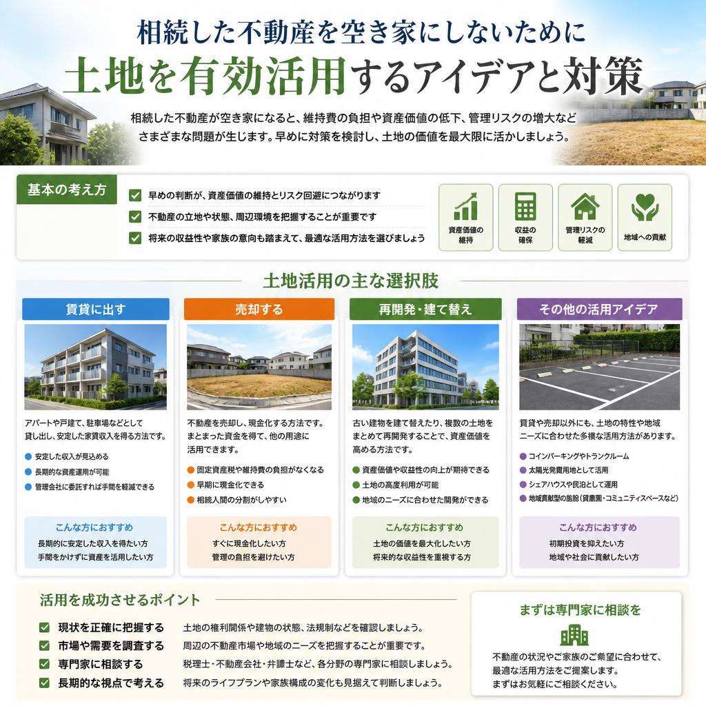 空き家対策と土地活用のアイデア