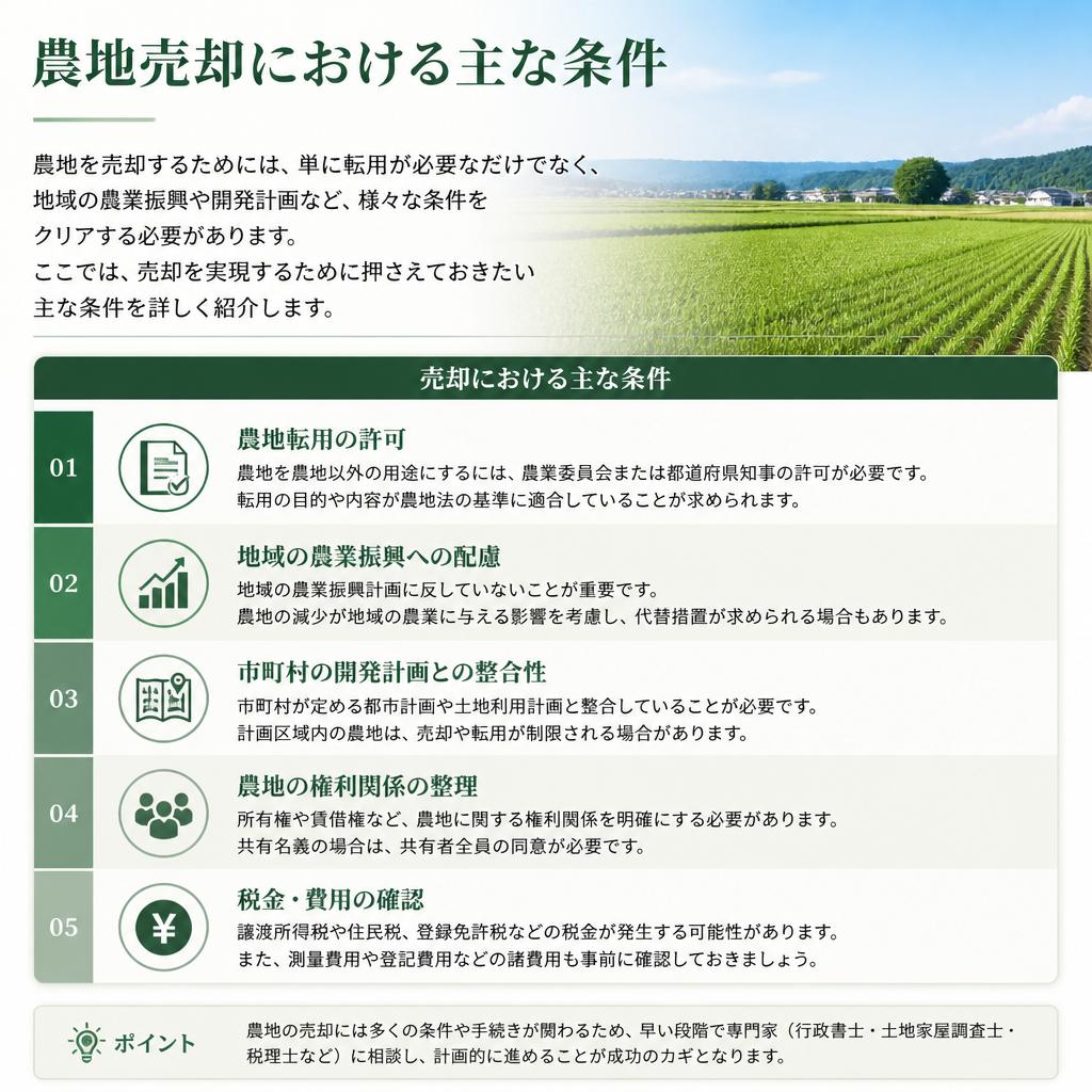 3. 農地を売却するための条件